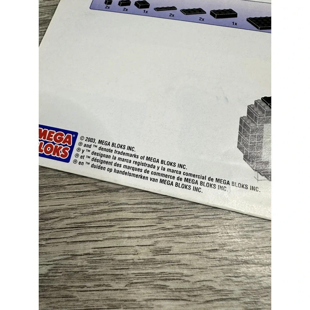 Vintage 2003 Mega Bloks‎ Probuilder Harley V-Rod 9773 Instruction Manual Toy